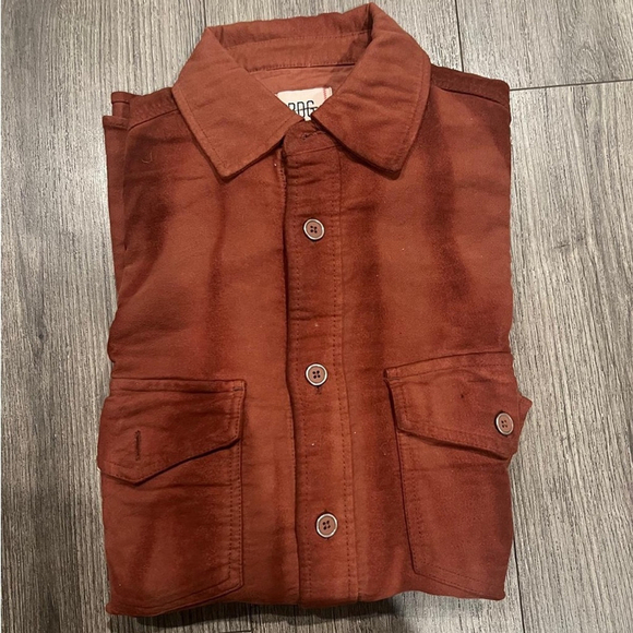 NWT Urban Outfitters BDG Aiden Chamois Sunwashed Shirt Jacket - Picture 5 of 5